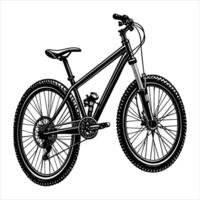 Rugged Mountain Bike vector