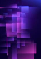 Neon purple and blue tones, dynamic geometric patterns. Futuristic, Technology abstract background. vector