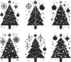 Collections of Christmas tree vector