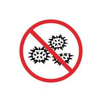prohibited and dangerous signs. sea urchins danger. it is forbidden to bring sea urchins vector