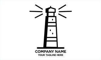 lighthouse warning tower vector