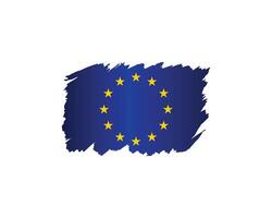 european union flag on a white background vector