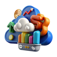 Cloud Computing Growth, Data, and Scalability png