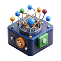 Atomic Structure Exploration Device 3D Model png