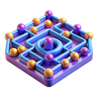 Abstract 3D Puzzle Navigating Complex Systems png