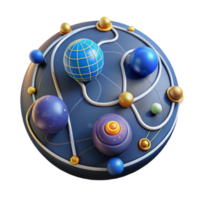 Abstract Sphere Global Network Visualization png