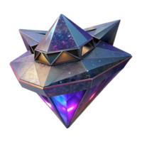 Cosmic Gem Futuristic Spaceship Design png
