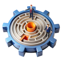 Navigating Complex Business Challenges A Maze Metaphor png
