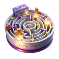 3D Maze Puzzle Game Navigate the Intricate Path to the Center png