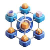 Connected System Data Integration Network Visualization png