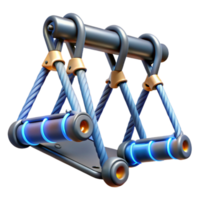 Futuristic Mobile Swing A 3D Render of a Suspended Device png