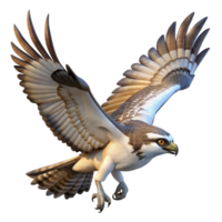 Osprey in Flight Majestic Wings, Powerful Bird png