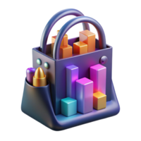 Visualizing Sales Growth A 3D Data Analysis Concept png