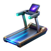 Modern Treadmill Fitness Equipment with LED Display png