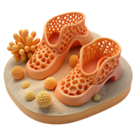 Honeycomb Lattice Design Shoes 3D-Printed Footwear png