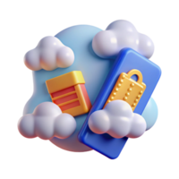 Cloud Storage and Mobile Accessibility Secure Data Access png