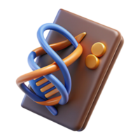 Genetic Code 3D Model of DNA Structure png