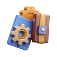 System Configuration Gear, Settings, and Wallet png
