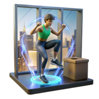 Energizing Home Fitness Step-Up Workout Routine png