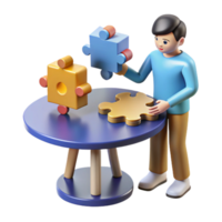 Problem Solving Connecting Puzzle Pieces for Solutions png