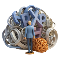 Overwhelmed by Information Overload A Visual Representation png