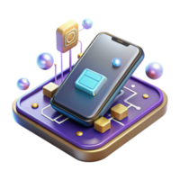 Mobile App Development Modern UI, Digital Technology, Smartphone Interface png