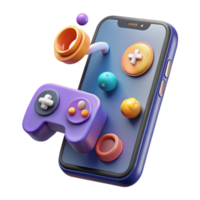 Mobile Gaming Immersive 3D Controller Colorful UI png