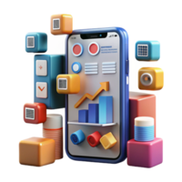 Mobile App UI Design Data Visualization UX png