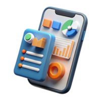Mobile App Data Analytics Charts, Graphs Reports png