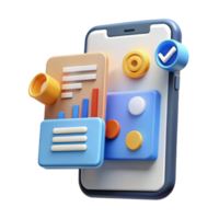 Mobile App UI Design Charts, Data, and User Interface png