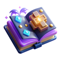 Magical Puzzle Book 3D Blocks, Fantasy Adventure png