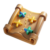 3D Scroll Map Adventure Game Navigation png