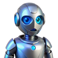 extraordinary traditional 3D Render of a Friendly Robot authentic png