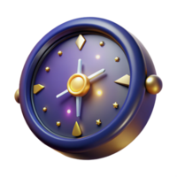 dramatic classic 3D Render of a Celestial Clock authentic png