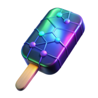Iridescent Popsicle with Network Design png