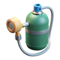 Portable Oxygen Tank with Inhalation Device png