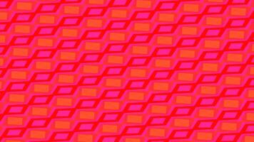 Seamless geometric pattern with repeating diamond-shaped elements in vibrant pink and orange video