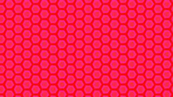 Seamless hexagonal honeycomb pattern in vibrant pink with a modern geometric design video