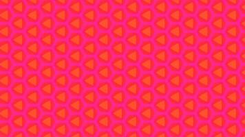 Modern digital design featuring a repeating triangle pattern in warm colors video