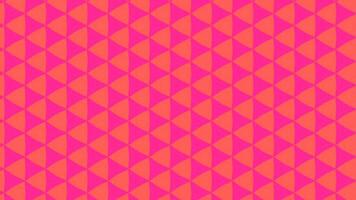 Seamless geometric pattern with small orange and pink triangular shapes in a repeating design video