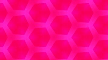 Abstract hexagonal pattern with a seamless pink gradient design for modern backgrounds video