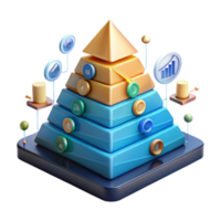 Strategic Data Hierarchy A Visual Guide to Business Growth png