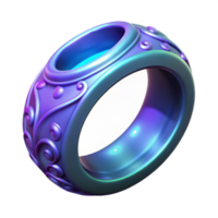 beautiful abstract Ornate 3D Ring Illustration high quality png