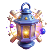 Enchanted Lantern Magical 3D Render png