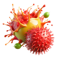 Abstract Colorful Splashes Cellular Structures and Dynamic Fluids png