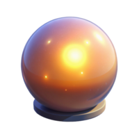 impressive minimalist 3D Render Golden Sphere Abstract Background authentic png