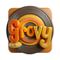 Groovy Retro Vibes 70s Style Design png