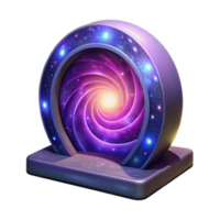 wonderful abstract Spiral Galaxy 3D Render genuine png