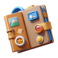 3D Digital Notebook App Organize Notes Photos png