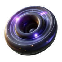 vibrant classic Abstract 3D Render Torus Cosmic Glow original png